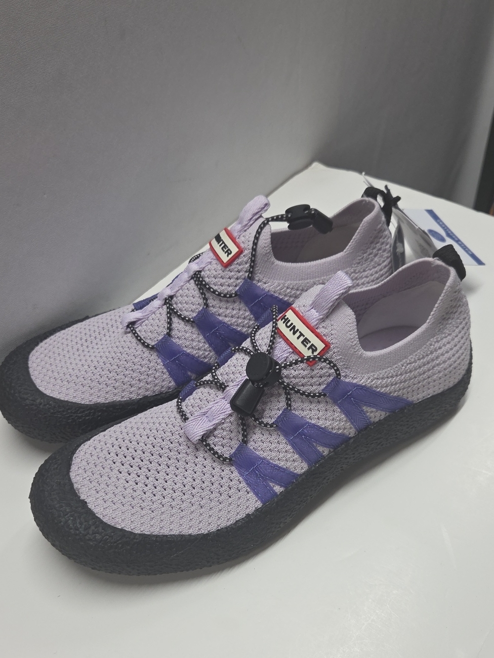 Hunter Lavender and Purple Knit Slip-On Water Shoes Size 9
